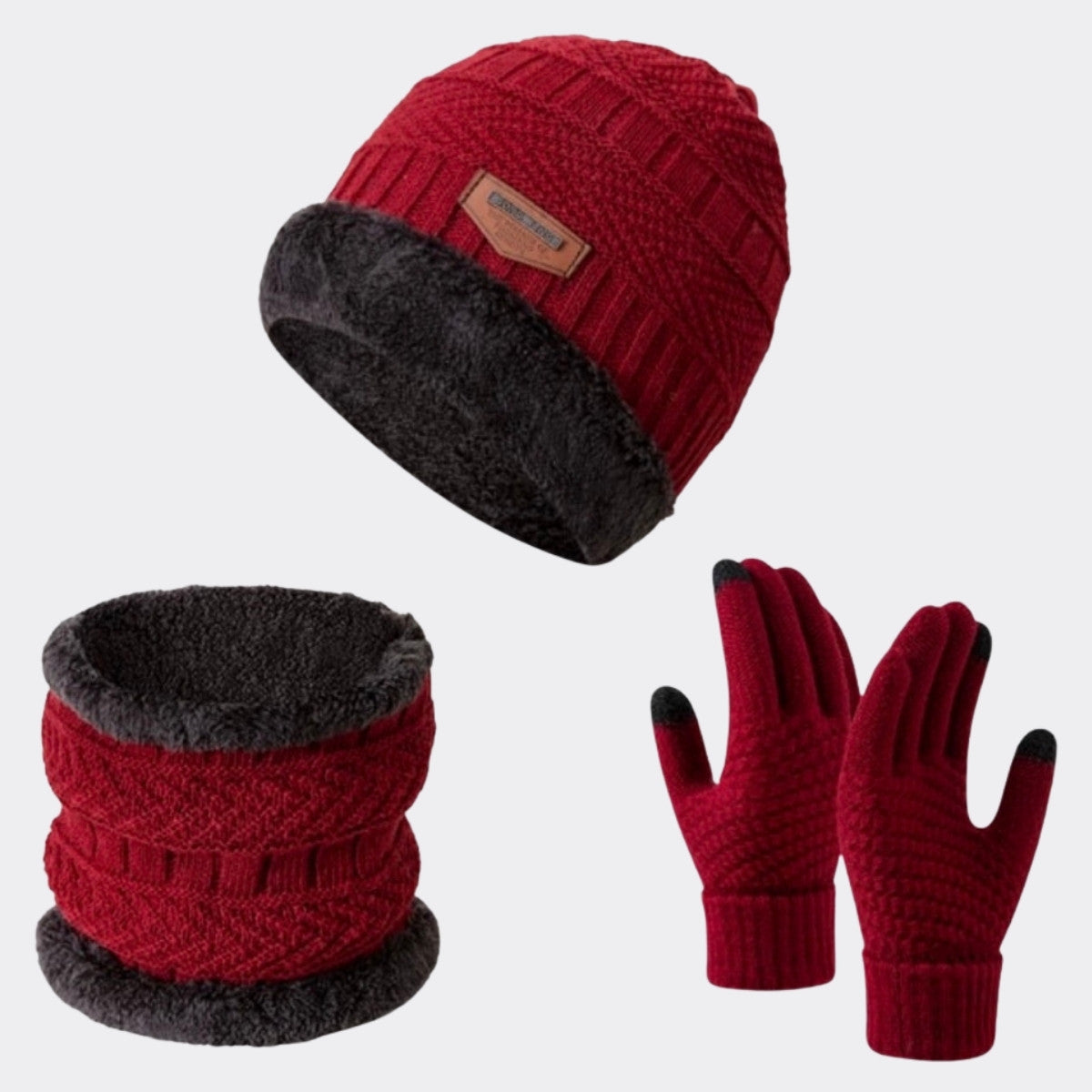 Pack de Invierno Premium: Gorro + Braga + Guantes