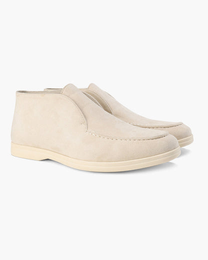 Zapatillas Mocasines Altos de Gamuza Old Money
