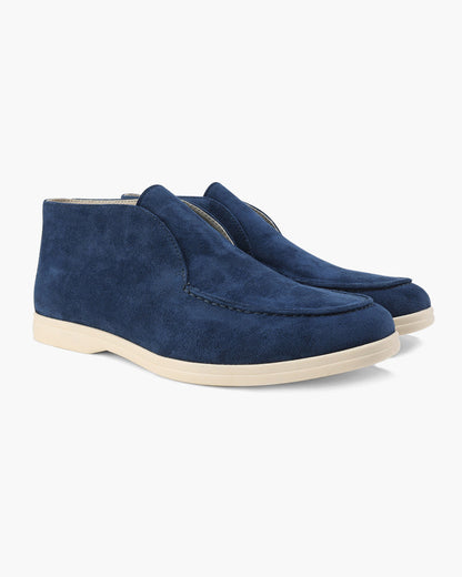 Zapatillas Mocasines Altos de Gamuza Old Money