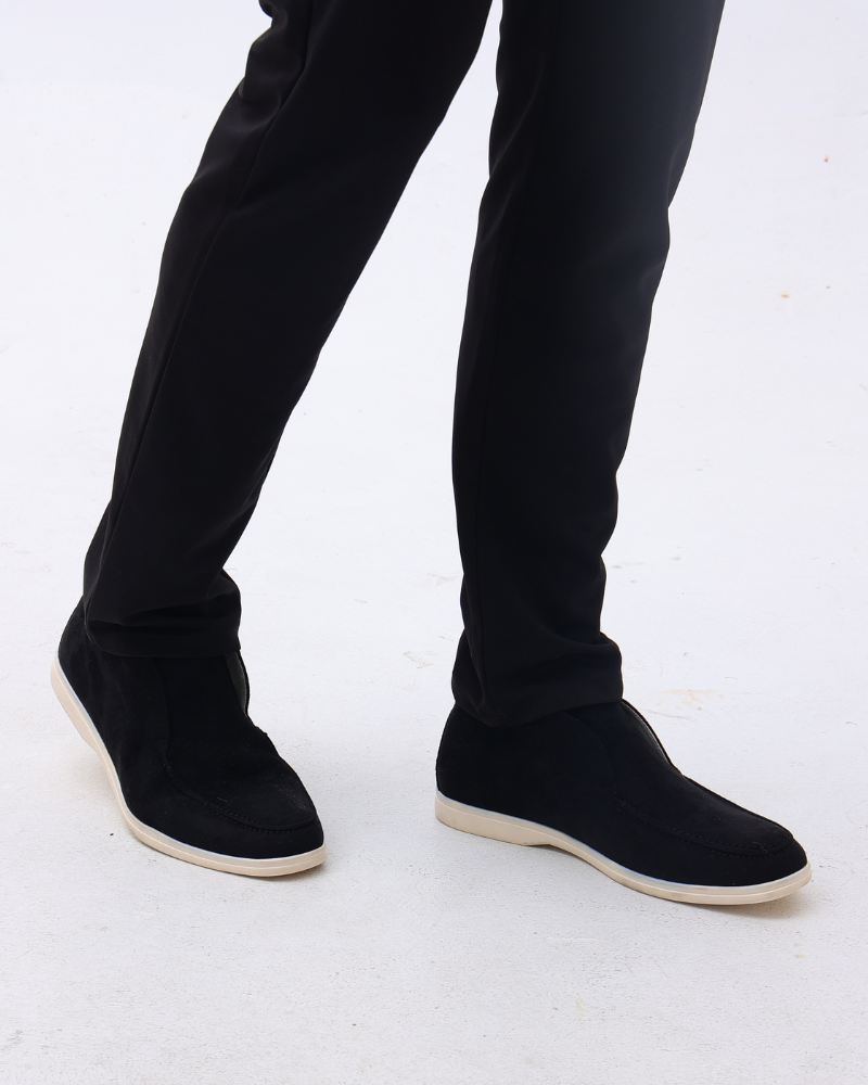 Zapatillas Mocasines Altos de Gamuza Old Money