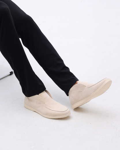 Zapatillas Mocasines Altos de Gamuza Old Money
