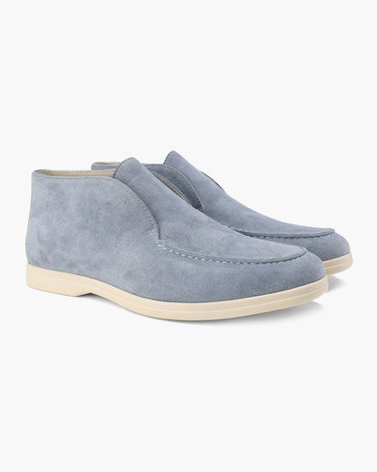 Zapatillas Mocasines Altos de Gamuza Old Money