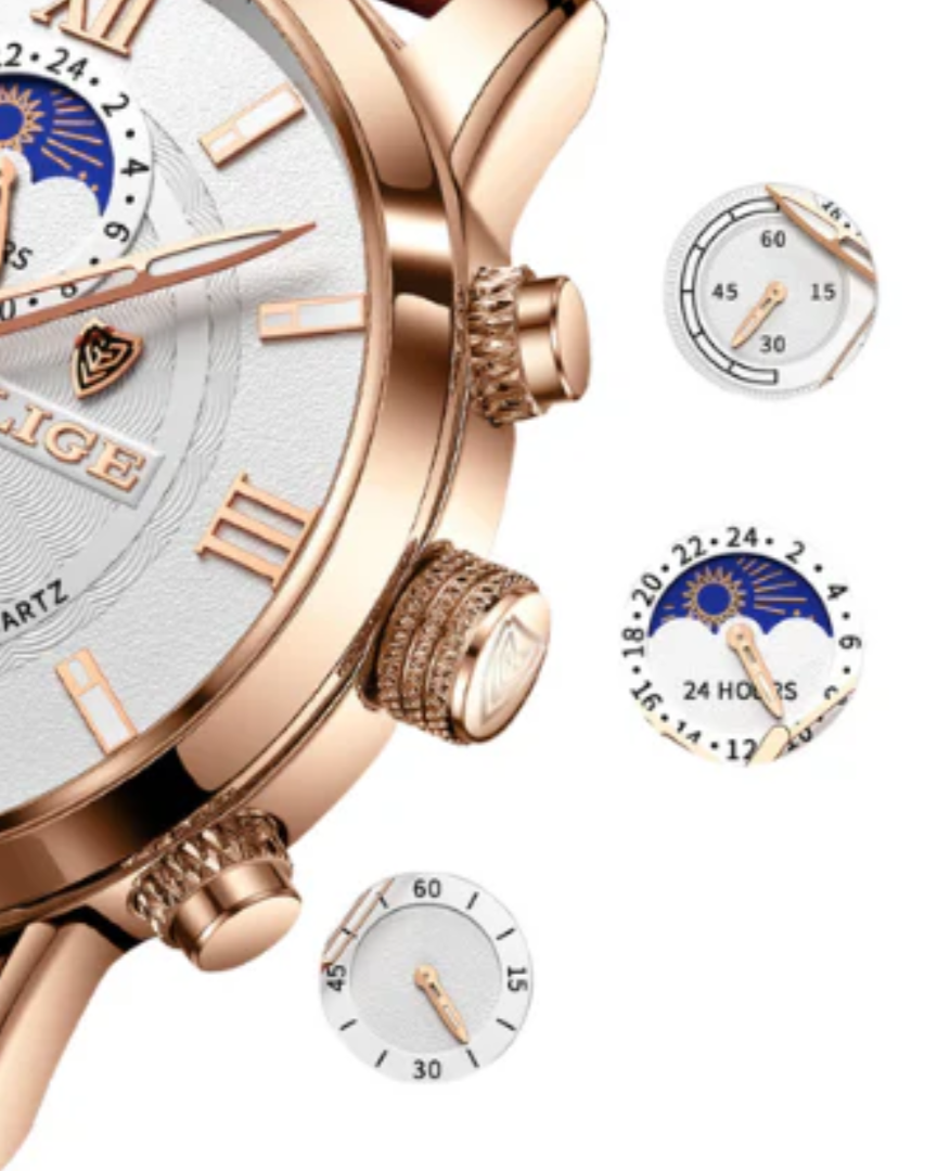Reloj Clásico Lugano (Resistente al Agua)