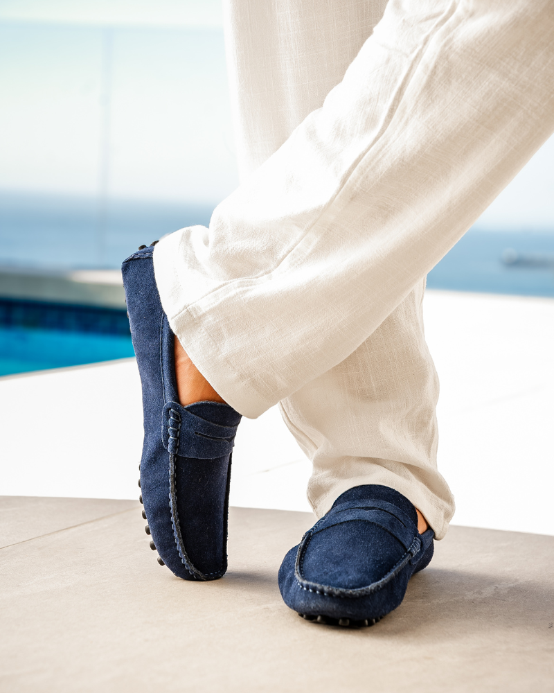 Zapatillas de Gamuza Tipo Loafers