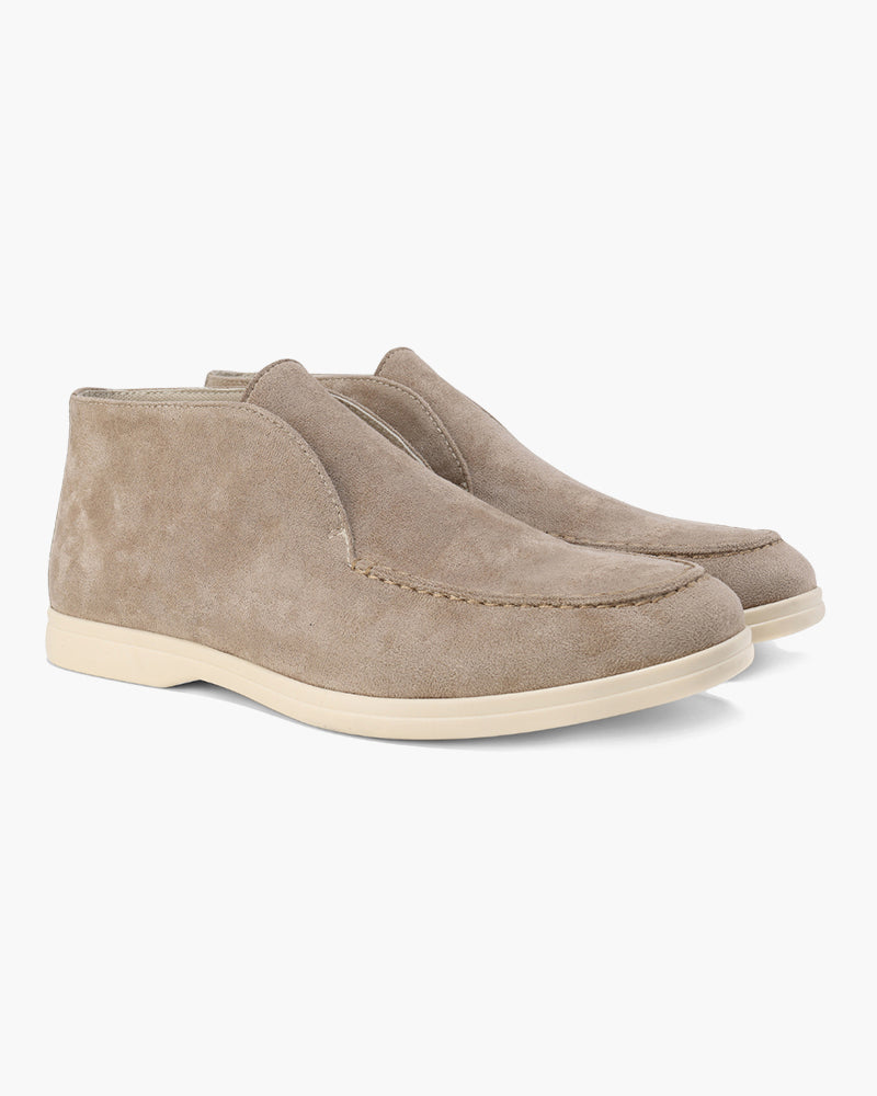 Zapatillas Mocasines Altos de Gamuza Old Money