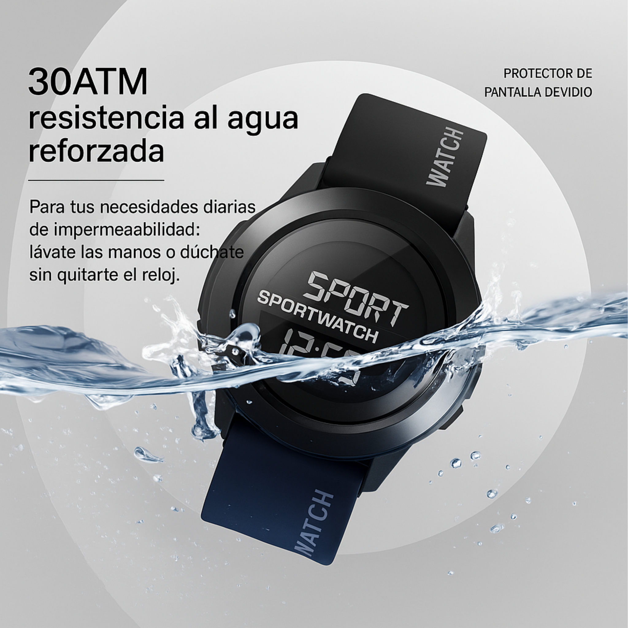 Reloj Digital a Prueba de Agua