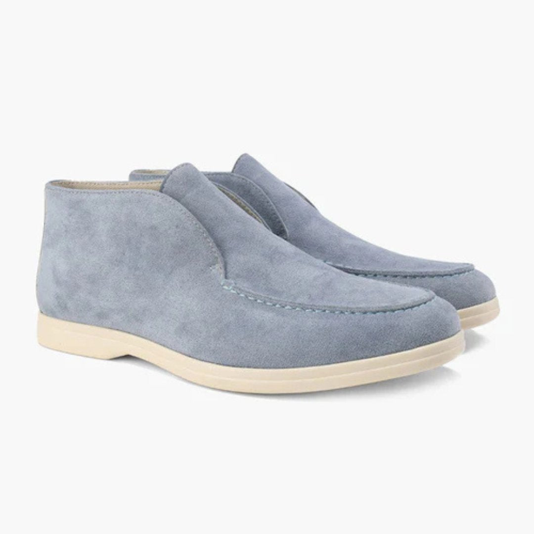 Zapatillas Mocasines Altos de Gamuza