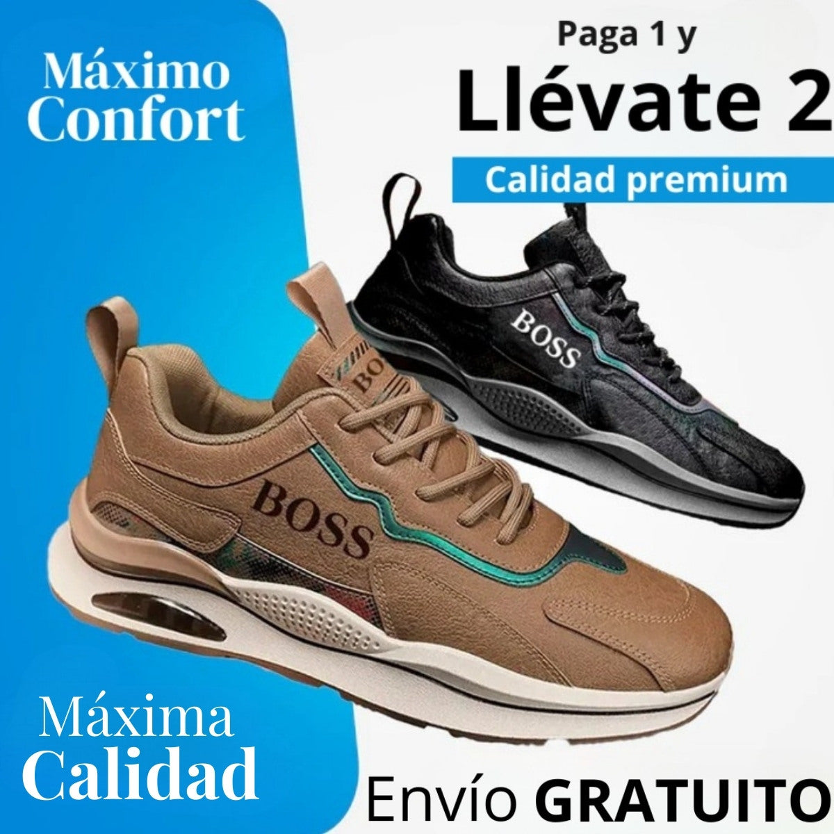 Zapatillas Ortopédicas Boss [Compra 1 y Llévate 2 Pares]